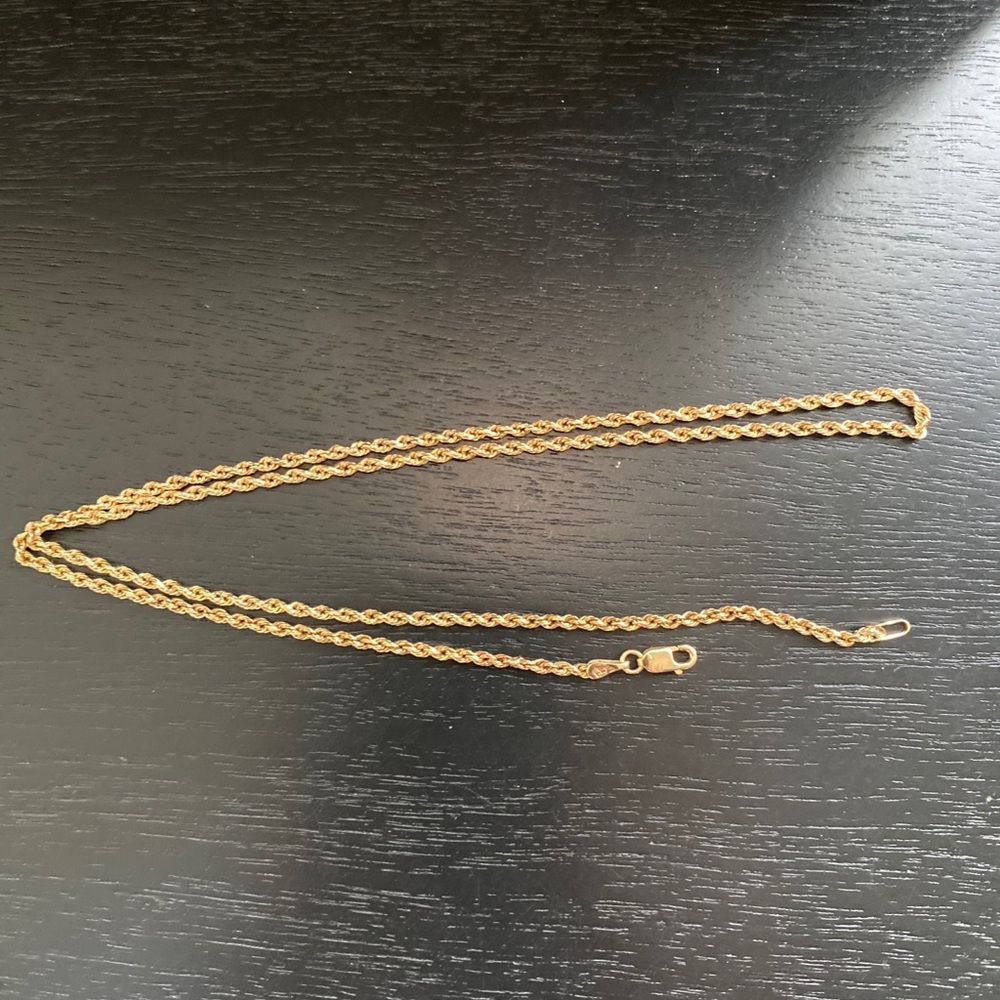 14k Gold 19” Rope Chain
